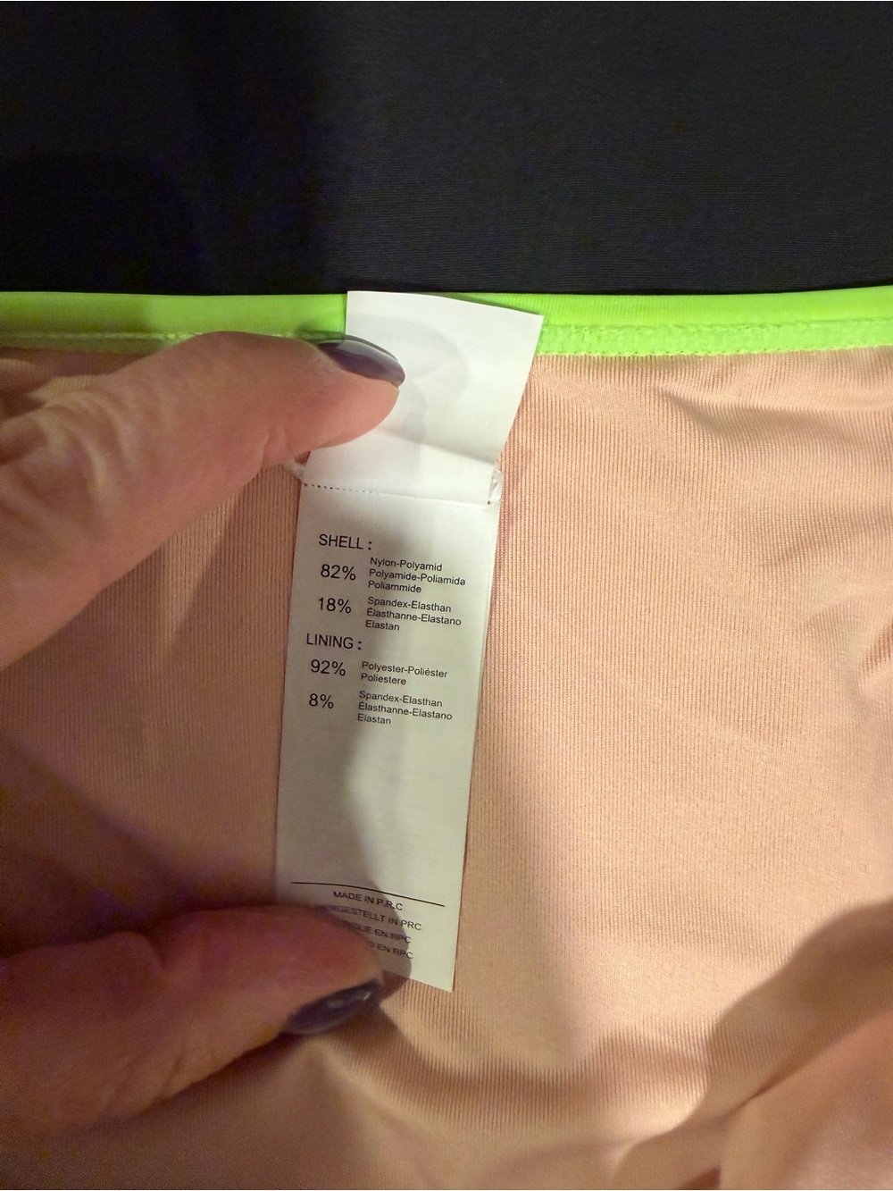 Cupshe Neon Colorblock Bikini Top and High Waisted Bottoms Size L NWT - Picture 5 of 11